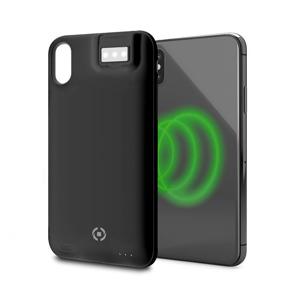 Celly POWERCASE WIRELESS IPHONE XS/X BK